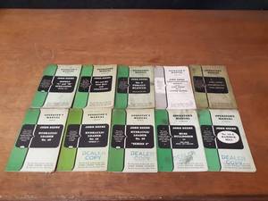 lot 698 image: Lot of (10) Vintage John Deere Operators Manuals - SHIPPING AVAILABLE