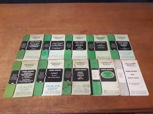 lot 702 image: Lot of (10) Vintage John Deere Operators Manuals - SHIPPING AVAILABLE