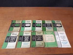 lot 703 image: Lot of (10) Vintage John Deere Operators Manuals - SHIPPING AVAILABLE