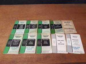 lot 709 image: Lot of (10) Vintage John Deere Operators Manuals - SHIPPING AVAILABLE