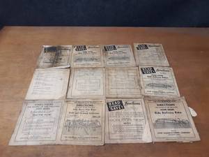 lot 712 image: Lot of (12) Early John Deere Manuals - SHIPPING AVAILABLE