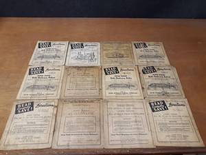 lot 714 image: Lot of (12) Early John Deere Manuals - SHIPPING AVAILABLE