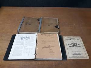 lot 720 image: Lot of (4) John Deere Dealer Parts Catalog Assemblies, Dealer Service Bulletin Binder  - SHIPPING AVAILABLE