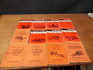 lot 721 image: Lot of (12) Vintage Allis Chalmers Operators Manuals - SHIPPING AVAILABLE