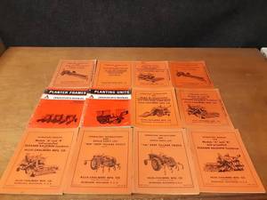lot 722 image: Lot of (12) Vintage Allis Chalmers Operators Manuals - SHIPPING AVAILABLE