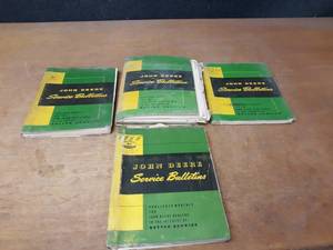 lot 728 image: Lot of (4) Vintage John Deere Service Bulletin Catalogs - 50s and 60s - SHIPPING AVAILABLE