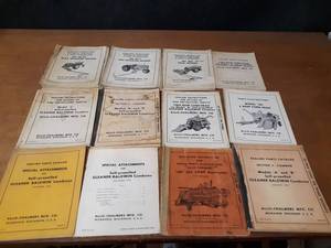 lot 730 image: Lot of (25) Vintage Allis Chalmers Operators Manuals and Parts Catalogs - SHIPPING AVAILABLE