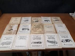 lot 732 image: Lot of (17) Vintage Allis Chalmers Operators Manuals and Parts Catalogs - SHIPPING AVAILABLE