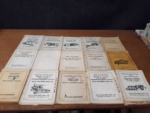 lot 733 image: Lot of (19) Vintage Allis Chalmers Operators Manuals and Parts Catalogs - SHIPPING AVAILABLE