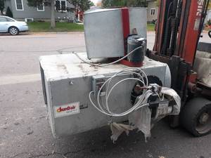lot 742 image: SunDair Natural Gas Heater - 255,000 BTU Input - Model No. LG2OUB-1 - NO SHIPPING