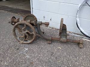 lot 94 image: Antique Champion Blower Drill Press - Spins Freely - NO SHIPPING