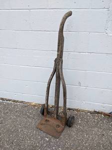 lot 95 image: Antique NUTTING Hand Truck - Overall about 46 Tall - NO SHIPPING