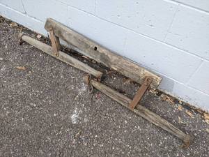 lot 104 image: Antique Wood Horse Evener - Measures about 52 Length - NO SHIPPING