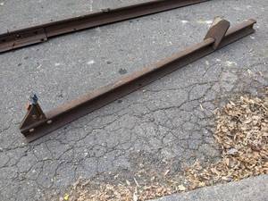 lot 127 image: Section of Railroad Rail - Measures about 89 Long and 4 Tall - These make great Anvils - NO SHIPPING