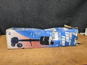 lot 154 image: New in Box 13 HP Pedestal Sump Pump - 50 Gallons Per Minute - NO SHIPPING