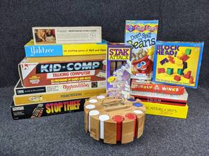 lot 238 image: Lot of Board Games, Puzzles, and Toys - NO SHIPPING