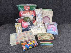 lot 256 image: Lot of Embroidery, Crochet, and Knitting Materials - SHIPPING AVAILABLE