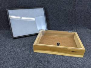 lot 258 image: Lot of (2) Display Boxes - Black one measures 16-14 x 12-14 - SHIPPING AVAILABLE