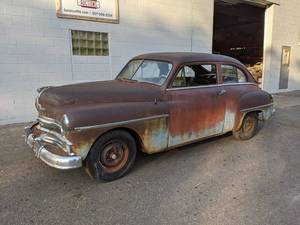 lot 2 image: 1950 Plymouth De Luxe 2-Door Sedan - Great Start to a Rat Rod - No Title - NO SHIPPING