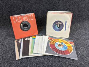 lot 670 image: Lot of (50) 45 Records - Devo, Steve Winwood, The Allman Brothers, Michael Jackson, Jimmy Buffett, and MORE  - SHIPPING AVAILABLE