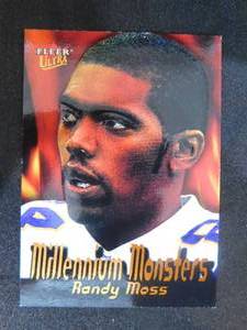 lot 19 image: 2000 Fleer Ultra Millennium Monsters Randy Moss #6