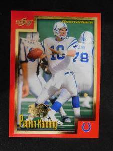 lot 40 image: 1999 Score 10th Anniversary Peyton Manning #170 Serial #05161989