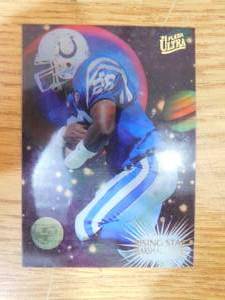 lot 49 image: 1995 Fleer Ultra Rising Star Marshall Faulk #5