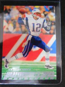 lot 64 image: 2002 Stadium Club Tom Brady #18 1st Stadium Club Card