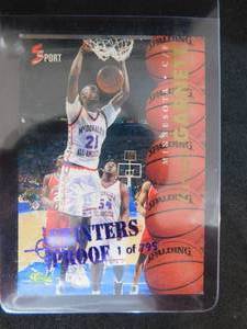 lot 66 image: 1995 Classic 5 Sport Printers Proof Kevin Garnett Rookie Card #5 Only 795 Made