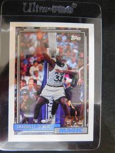 lot 68 image: 1992 Topps Shaquille ONeal Rookie Card #362 - LK