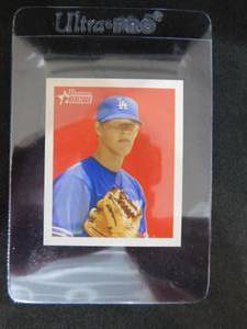 lot 76 image: 2006 Bowman Heritage Clayton Kershaw Rookie Card #BHP85