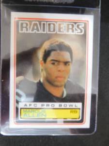 lot 94 image: 1983 Topps Football Marcus Allen Rookie Card #294