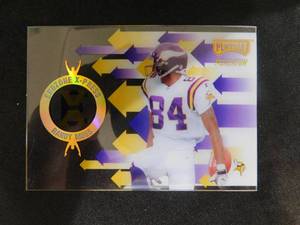 lot 103 image: 1998 Playoff Momentum Endzone X-Press Randy Moss Rookie Card #15