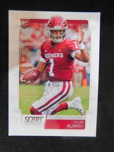 lot 110 image: 2019 Score Kyler Murray Rookie Card #384 LK