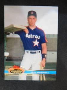 lot 113 image: 1991 Stadium Club Jeff Bagwell Rookie Card #388