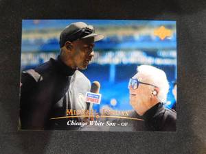 lot 115 image: 1995 Upper Deck Michael Jordan with Harry Carry Interview. Card #200 - Super Cool Card.