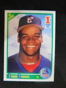 lot 118 image: 1990 Score Frank Thomas Rookie Card #663