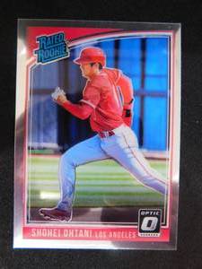 lot 120 image: 2018 Donruss Optic Shohei Ohtani Rookie Card #56