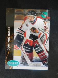 lot 128 image: 1991-92 Parkhurst Dominik Hasek Rookie Card #263