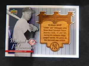 lot 133 image: 2003 Upper Deck Magical Performances Joe DiMaggio #MP24