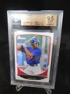 lot 151 image: BGS 9.5 Gem Mint 2013 Bowman Prospects Byron Buxton Rookie Card #BP1