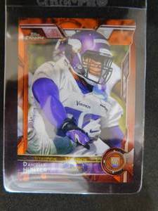lot 165 image: 2015 Topps Chrome Orange Refractor Danielle Hunter Rookie Card #173