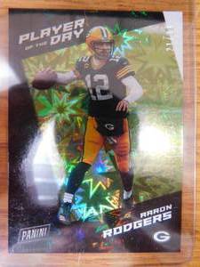 lot 168 image: 2021 Panini America POD Foil Stars Aaron Rodgers #3 Serial #2199