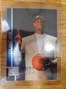 lot 178 image: 1997 Upper Deck Tim Duncan Rookie Card #114