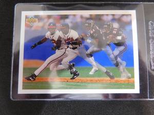 lot 182 image: 1992 Upper Deck Deion Sanders SP3 Prime Times Two