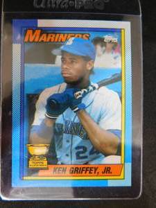 lot 181 image: 1990 Topps All Rookie Ken Griffey Jr. #336