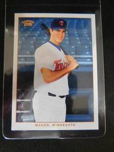 lot 184 image: 2002 Topps 206 Joe Mauer Rookie Card #271 LK