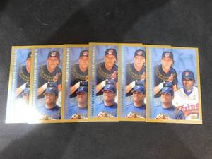 lot 196 image: (6) 1998 Topps David Ortiz Rookie Cards #257 LK