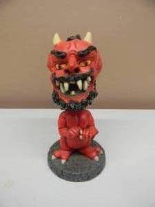 lot 4 image: VINTAGE Adams Apple Creations Devil Bobblehead Lil Nicky Satan - NICE - APPROX 7.5 - SEE PICTURES