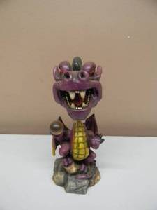lot 7 image: VINTAGE Adams Apple Creations PURPLE DRAGON BOBBLEHEAD - NICE - APPROX 8 - SEE PICTURES